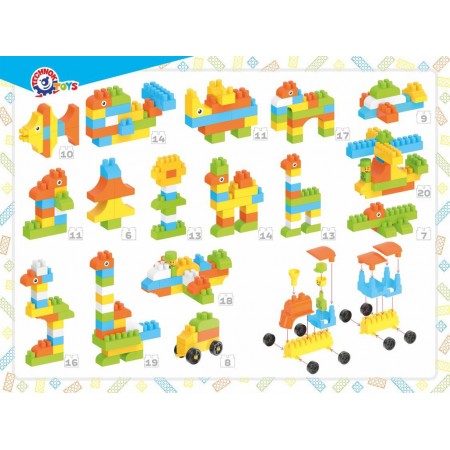 Конструктор Building Blocks в коробке, 90 деталей, Технок 6573 Конструктор Building Blocks в коробке, 90 деталей, Технок 6573