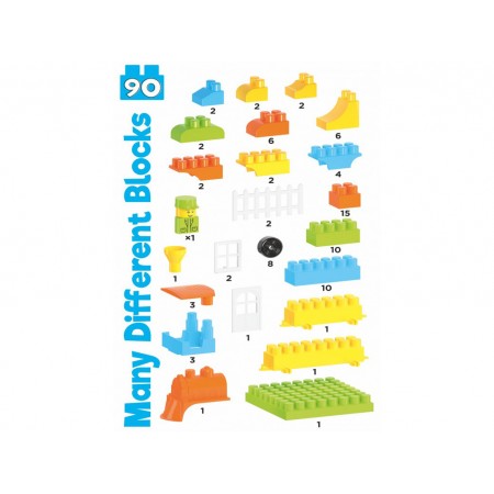 Конструктор Building Blocks в коробке, 90 деталей, Технок 6573 Конструктор Building Blocks в коробке, 90 деталей, Технок 6573