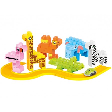 Конструктор Construction Set Сафари животные, 97 деталей, Технок 9383