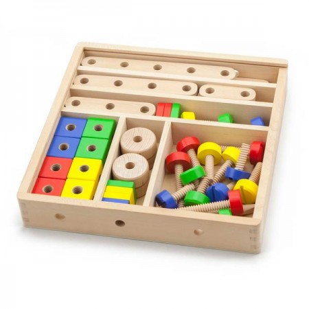Деревянный конструктор Viga Toys 53 детали Деревянный конструктор Viga Toys 53 детали