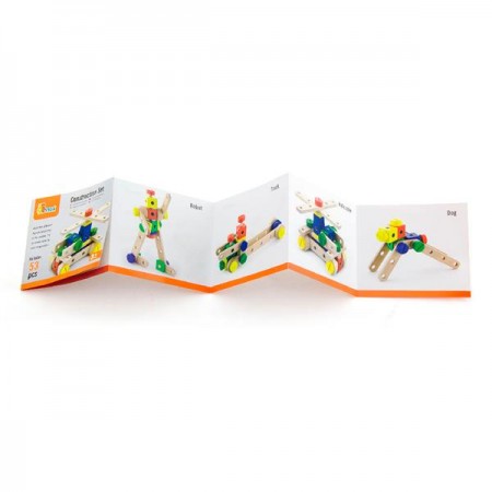 Деревянный конструктор Viga Toys 53 детали Деревянный конструктор Viga Toys 53 детали