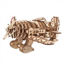 Деревянный механический 3D конструктор Ugears Самолет Бешеный Шершень 