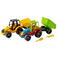 Конструктор Трактор с прицепом Toys-plast ИП30007