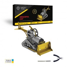 Коллекционная модель-конструктор Metal Time Graceful CAT механический бульдозер MT073 Коллекционная модель-конструктор Metal Time Graceful CAT механический бульдозер MT073