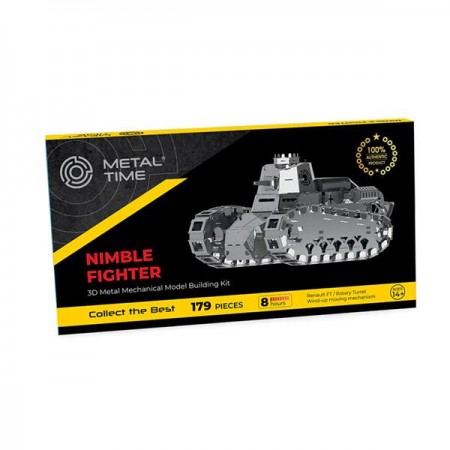 Колекційна модель-конструктор Metal Time Nimble Fighter механічний танк Renault FT-17 MT010 Колекційна модель-конструктор Metal Time Nimble Fighter механічний танк Renault FT-17 MT010