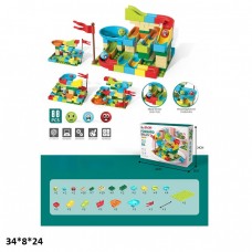 Автотрек BabyToys 1102 с шариками 88 деталей
