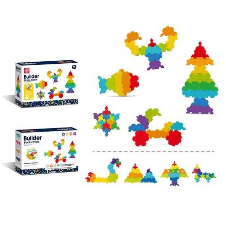 Конструктор шестеренки BabyToys 188-666, 40 элементов пластик