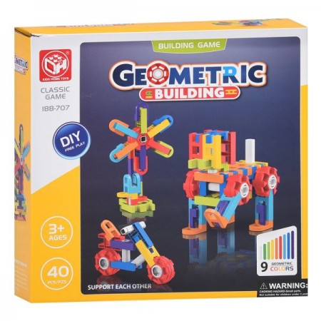 Блочный конструктор BabyToys 188-707, 40 деталей, пластмасса Блочный конструктор BabyToys 188-707, 40 деталей, пластмасса
