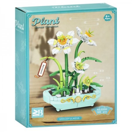 Блочный конструктор BabyToys 33041-33044 цветок, 325 деталей