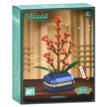Блочный конструктор BabyToys 33041-33044 цветок, 325 деталей