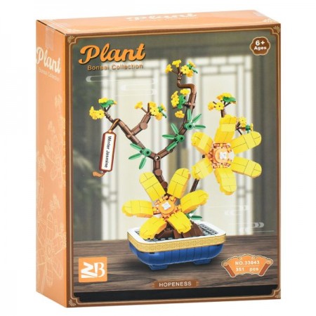 Блочный конструктор BabyToys 33041-33044 цветок, 325 деталей
