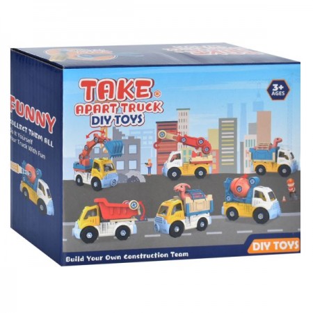 Constructor construction equipment BabyToys 366 on screws with screwdriver Constructor construction equipment BabyToys 366 on screws with screwdriver