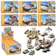 Конструктор военная машина BabyToys 41112 6в1 пластмассовый