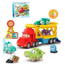 Конструктор детский BabyToys 5589 трейлер машинки 36 деталей Конструктор детский BabyToys 5589 трейлер машинки 36 деталей
