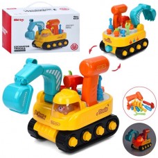 Конструктор экскаватор BabyToys 6232 с музыкой на батарейках Конструктор экскаватор BabyToys 6232 с музыкой на батарейках