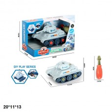 Конструктор джип военный BabyToys 7654-A3B с отверткой