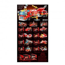 Конструктор пожарна машина BabyToys 88027, 69 деталей