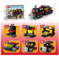 Конструктор BabyToys 8971-4 поезд 6в1, 118 деталей Конструктор BabyToys 8971-4 поезд 6в1, 118 деталей