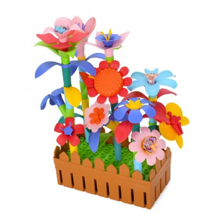 Конструктор блочный BabyToys 9036 цветочный сад 132 детали Конструктор блочный BabyToys 9036 цветочный сад 132 детали