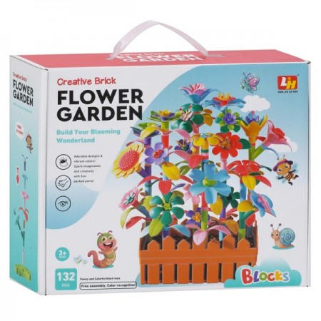 Конструктор блочный BabyToys 9036 цветочный сад 132 детали Конструктор блочный BabyToys 9036 цветочный сад 132 детали