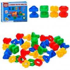 Конструктор BabyToys B0010 на шурупах 40 деталей для дітей Конструктор BabyToys B0010 на шурупах 40 деталей для дітей