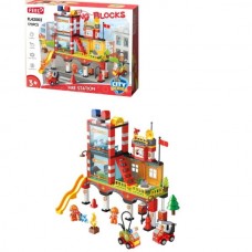 Конструктор FL42002 пожежна частина, машини, фігурки, 173дет, в кор-ці, 45-35-11см Конструктор FL42002 пожежна частина, машини, фігурки, 173дет, в кор-ці, 45-35-11см