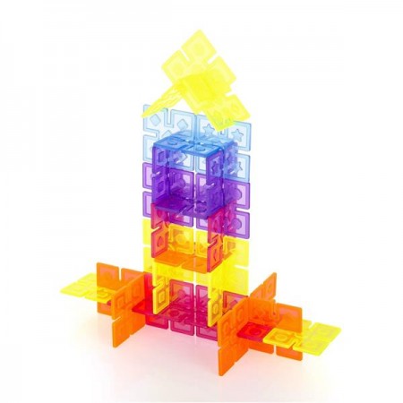 Конструктор Guidecraft Interlox Squares Квадрати, 96 деталей G16835 Конструктор Guidecraft Interlox Squares Квадрати, 96 деталей G16835