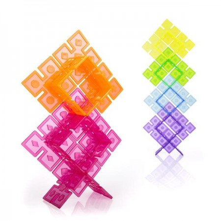Конструктор Guidecraft Interlox Squares Квадрати, 96 деталей G16835 Конструктор Guidecraft Interlox Squares Квадрати, 96 деталей G16835
