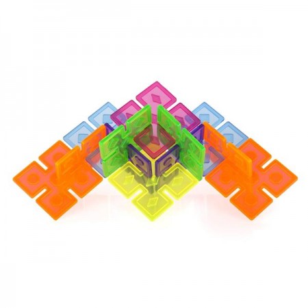 Конструктор Guidecraft Interlox Squares Квадрати, 96 деталей G16835 Конструктор Guidecraft Interlox Squares Квадрати, 96 деталей G16835