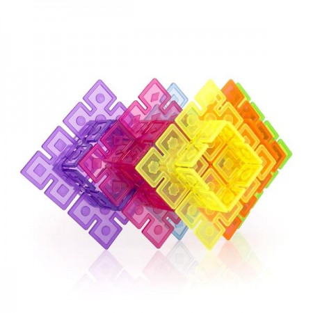 Конструктор Guidecraft Interlox Squares Квадрати, 96 деталей G16835 Конструктор Guidecraft Interlox Squares Квадрати, 96 деталей G16835