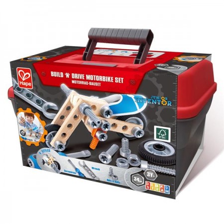 Конструктор Hape Мотоцикл 34 деталі E3037 Конструктор Hape Мотоцикл 34 деталі E3037