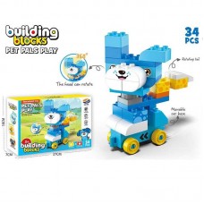 Конструктор Песик BabyToys JS 613 B1, 34 элемента, ездит и вращается Конструктор Песик BabyToys JS 613 B1, 34 элемента, ездит и вращается