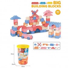Блочный конструктор BabyToys JX 6872 90 деталей в ведре Блочный конструктор BabyToys JX 6872 90 деталей в ведре