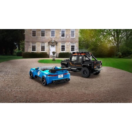 Конструктор LEGO® Speed Champions Jaguar Project 7 та Land Rover Defender