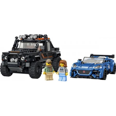 Конструктор LEGO® Speed Champions Jaguar Project 7 та Land Rover Defender
