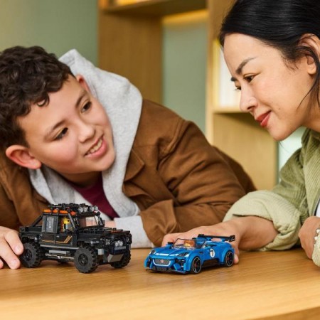 Конструктор LEGO® Speed Champions Jaguar Project 7 та Land Rover Defender