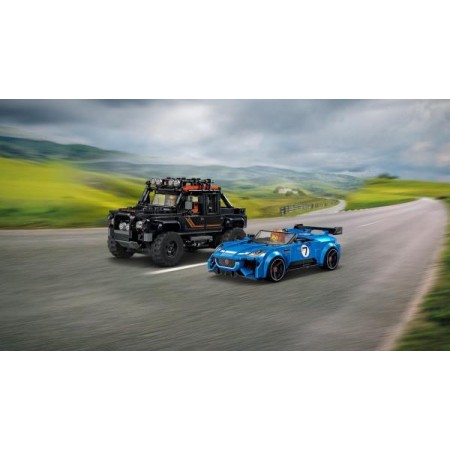 Конструктор LEGO® Speed Champions Jaguar Project 7 та Land Rover Defender