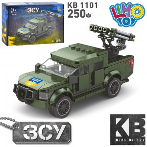 Конструктор KB 1101 военная машина, 250  деталей