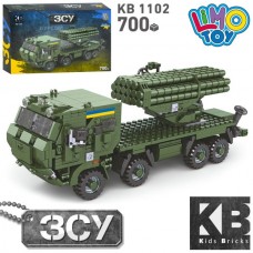 Конструктор KB 1102 військова техніка, 700 дет, в кор-ці