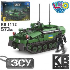 Конструктор KB 1112 військовий, бронетранспортер, фігурки, 573дет, в кор-ці Конструктор KB 1112 військовий, бронетранспортер, фігурки, 573дет, в кор-ці
