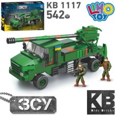 Конструктор KB 1117 військовий, машина, 510дет, в кор-ці