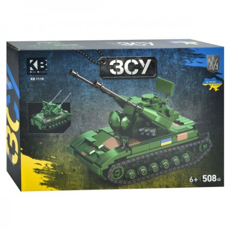 Конструктор KB 1118 військовий, танк, 508дет, в кор-ці Конструктор KB 1118 військовий, танк, 508дет, в кор-ці
