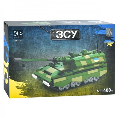 Конструктор KB 1119 військовий, танк, 488дет, в кор-ці Конструктор KB 1119 військовий, танк, 488дет, в кор-ці