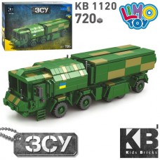 Конструктор KB 1120 військовий, машина, 720дет, в кор-ці