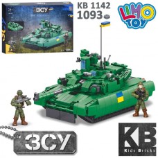 Конструктор KB 1142 військовий, танк, БМ "Оплот", фігурки, 1093дет, в кор-ці