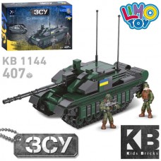 Конструктор KB 1144 військовий, танк, Challenger 2, фігурки, 407дет, в кор-ці Конструктор KB 1144 військовий, танк, Challenger 2, фігурки, 407дет, в кор-ці