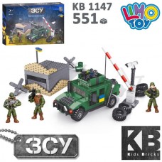 Конструктор військовий KB 1147 машина барикада 551 деталь