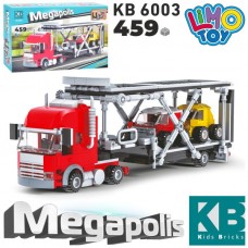 Конструктор KB 6003 трейлер, машинки, 459дет, в кор-ці