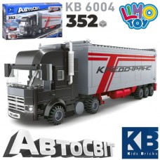 Конструктор трейлер KB 6004 машинка пластмассовая 352 детали Конструктор трейлер KB 6004 машинка пластмассовая 352 детали
