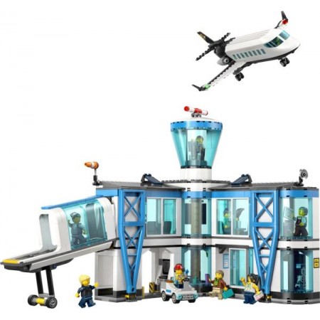 Конструктор LEGO City Аэропорт с самолетом 887 Деталей 60502